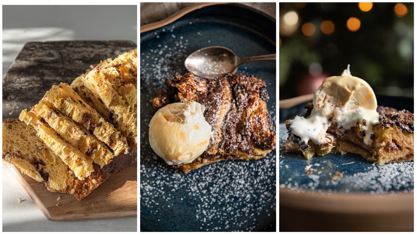 Panettone puding s sladoledom je hit sladica tudi v teh prazničnih dneh