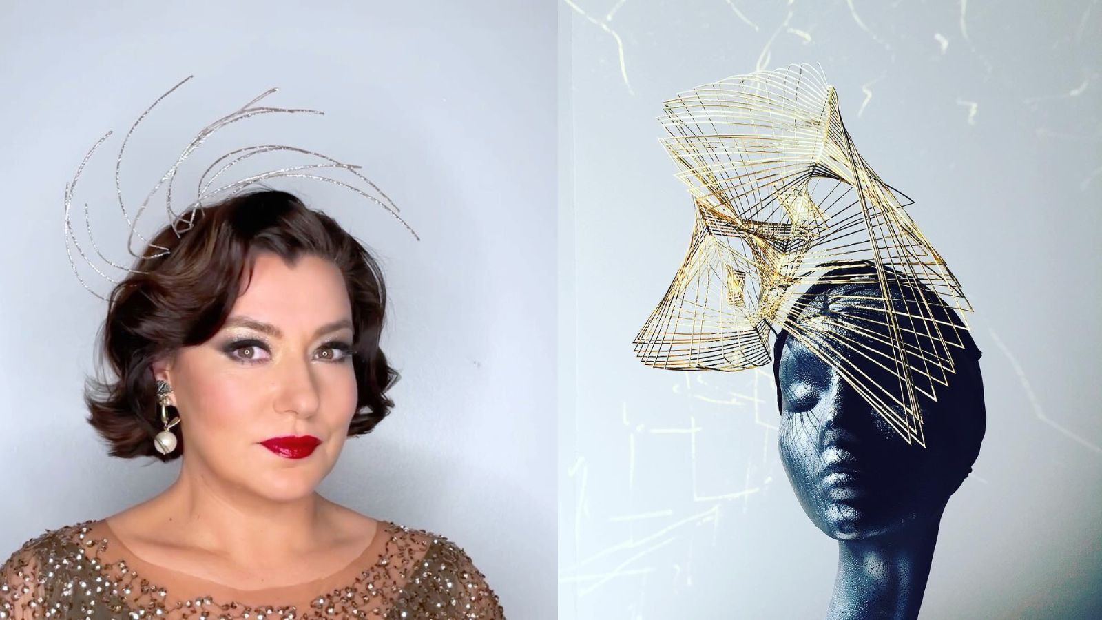 Intervju: Umetnica in oblikovalka, ki klobuke spreminja v čarobne naglavne skulpture