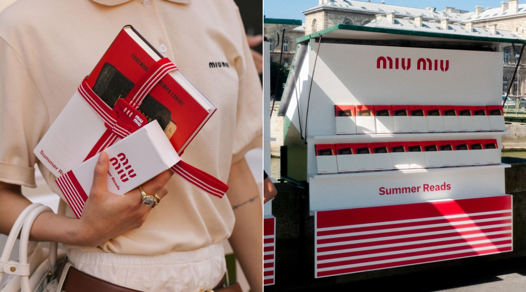 Miu Miu pop-up bralni kotički spodbujajo k preživljanju poletja z branjem