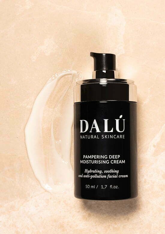 PAMPERING-DEEP-MOISTURISING-CREAM-usage-DALU-natural-skincare