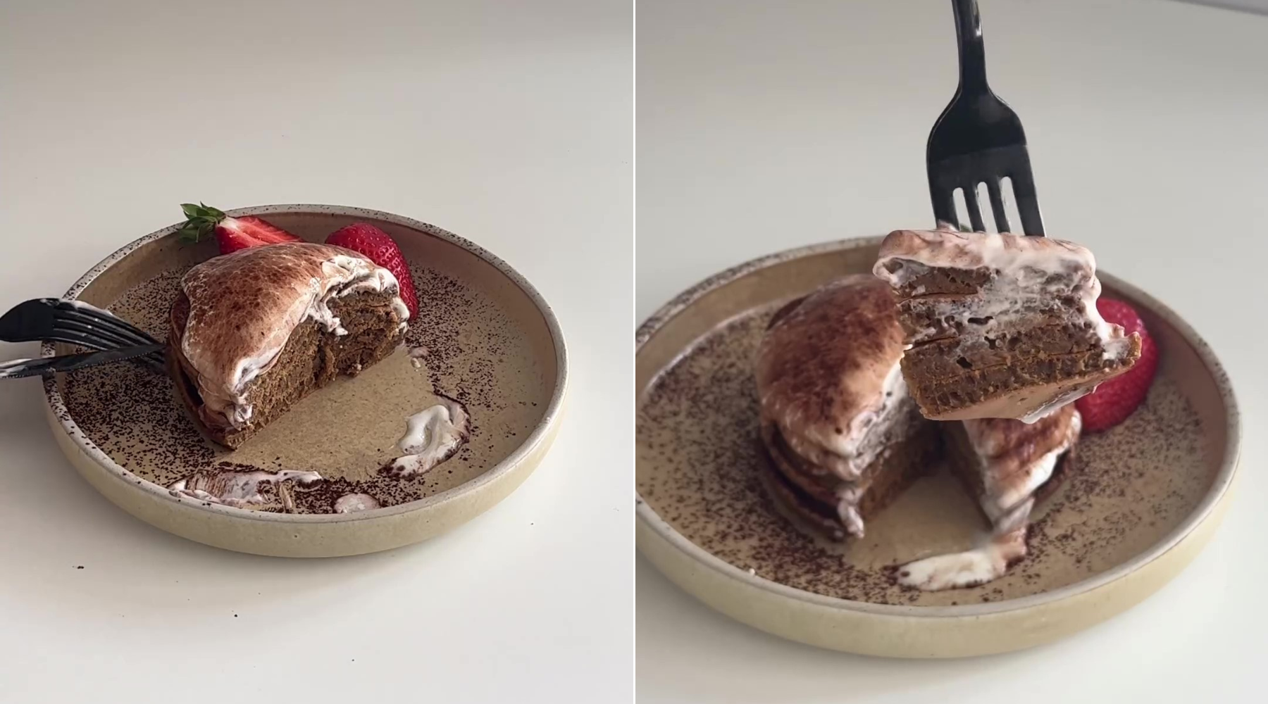 Recept za tiramisu palačinke s prelivom grškega jogurta in vanilje