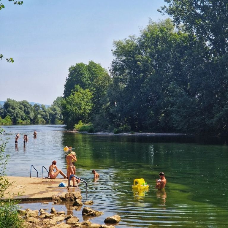 kopanje na kolpi, kamp podzemelj