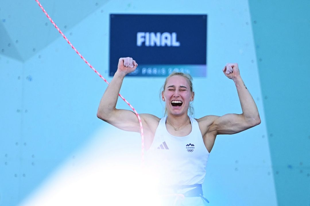 Janja Garnbret zlata medalja plezanje olimpijske igre pariz 2024