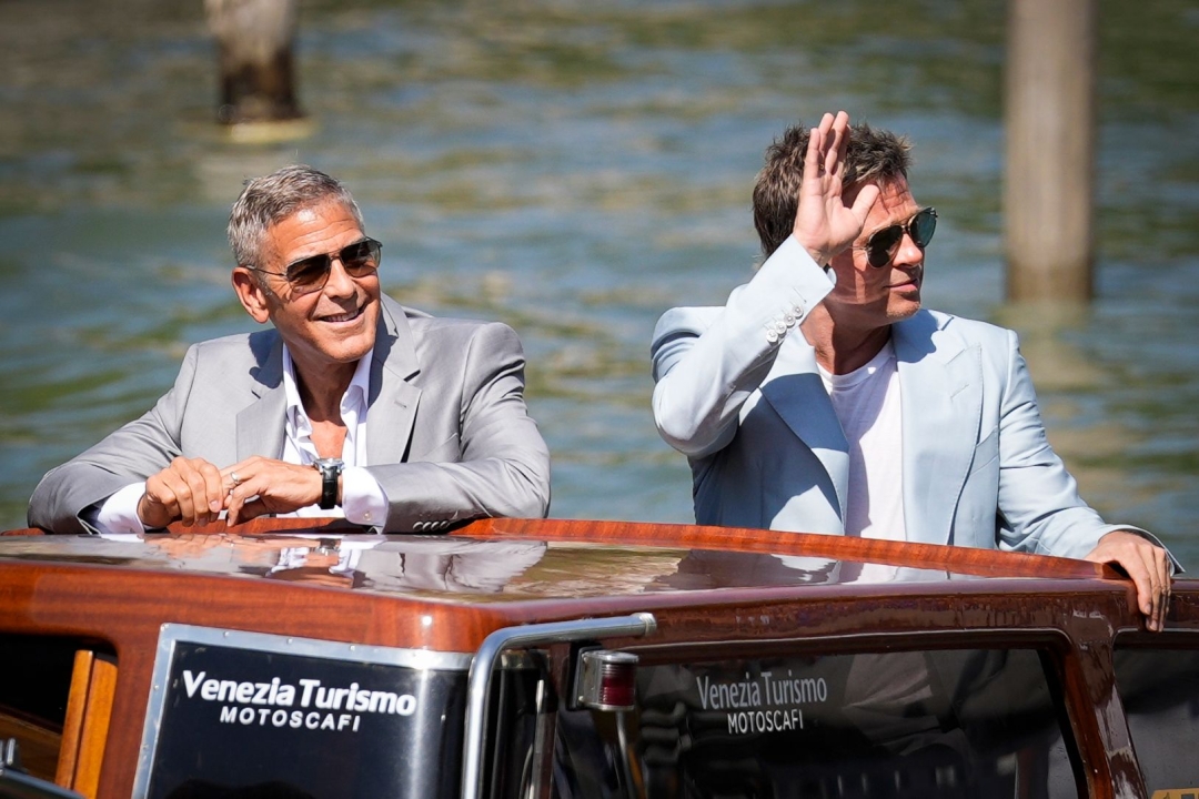 Brad Pitt George Clooney Venice film festival foto Profimedia