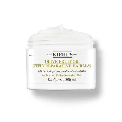 hranilne maske za lase-Kiehls-Olive-Fruit-Oil-Deeply-Reparative-Hair-Mask