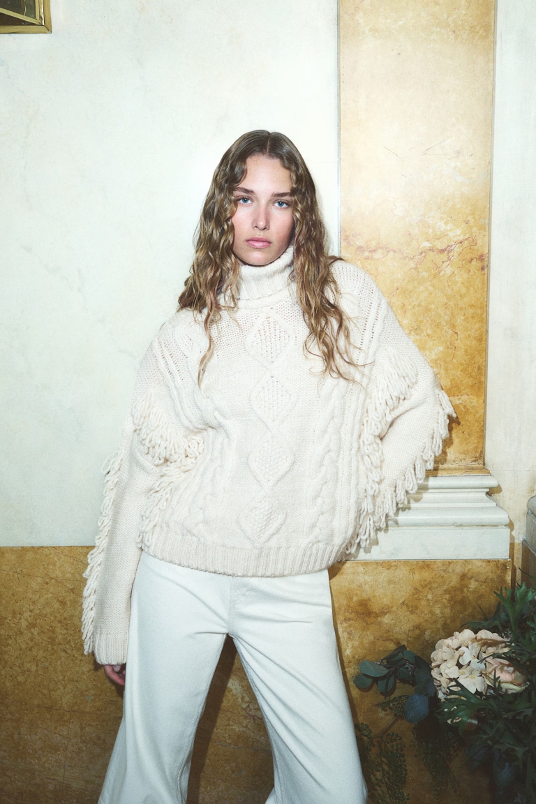 cable knit pletivo H&M