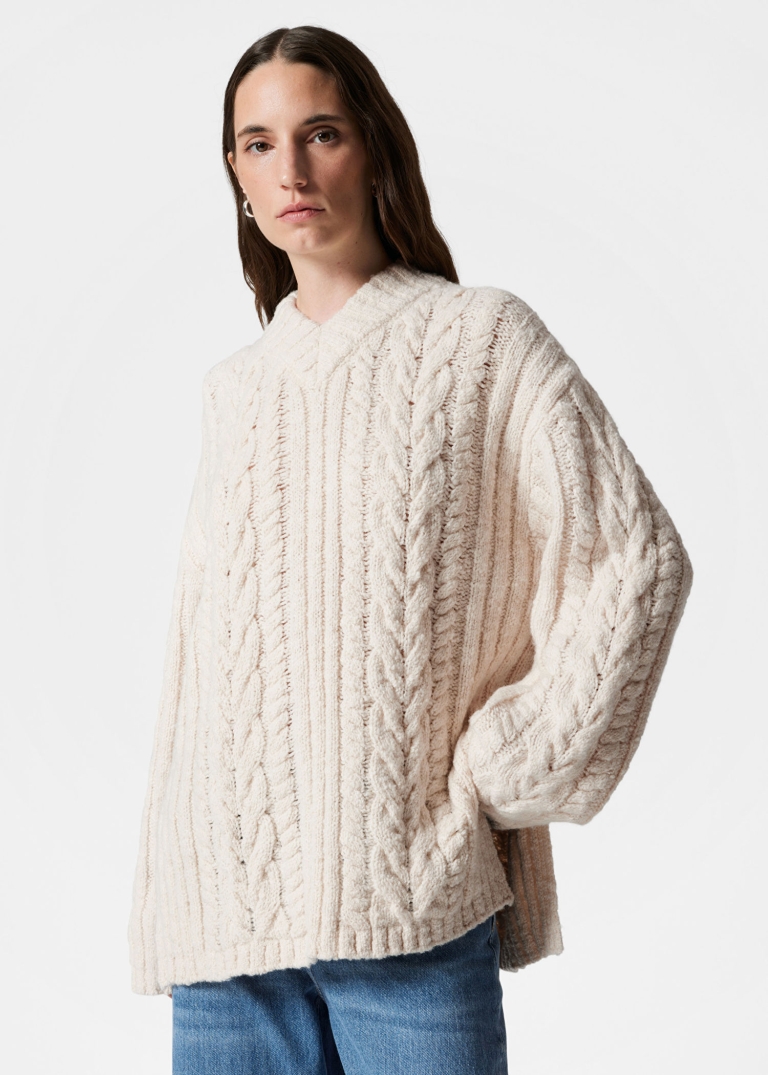 cable knit pletivo & other stories